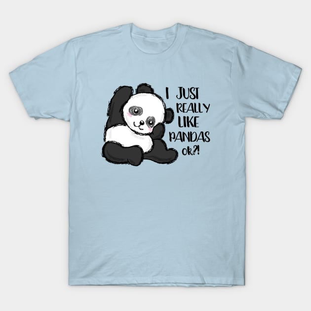 I just really like pandas sweet Bear Baby Kids Panda T-Shirt by ELFEINHALB